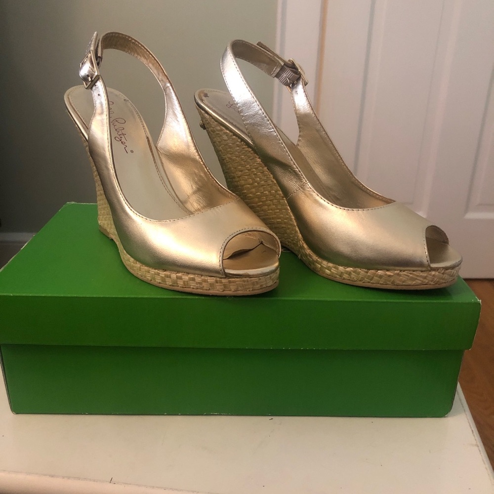Lily Pulitzer Kristin wedges size 7.5